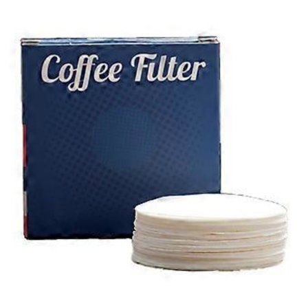 Förpackning med 100 st Kaffemaskin Handtag Runda Filterpapper för Portafilter Espresso Handtag Ersättningspapper Verktyg