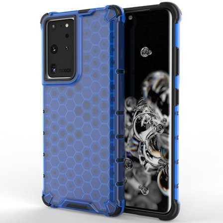 Galaxy S22 Ultra Skal Honeycomb Armored - Blå