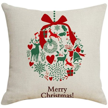 Joulu Tyyny Neliö Sisustus Tyynyliinat Tyynynpäälliset Sohva Istuin Auto Joulu 45X45Cm