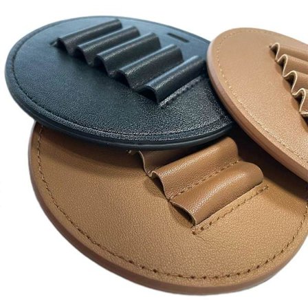 Ulkokäyttöön tarkoitetut golf-tiitelineet Kannettava PU-nahkainen golf-tiitelineiden säilytyspussi Kantolaukku Pyöreä golf-tiitelineiden pidike 