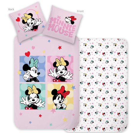 Disney Minnie Love & Laughter bäddset 140×200 cm, 70×90 cm