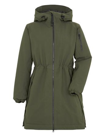 Ella Wns Parka Outerwear Parka Coats Khaki Green Didriksons