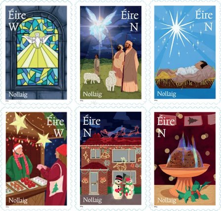 Irland - Julen 2024 - Postfrisk sæt 6v