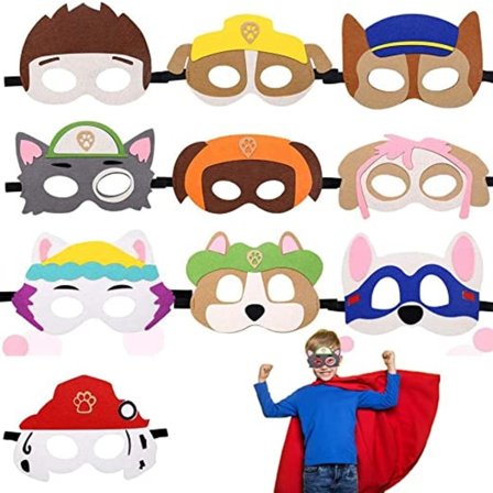 Paw Patrol Hunde Legetøj, Filt Maske, Børns Dyre Maske, Hvalpe Fest Masker