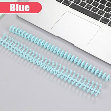 10 stk. bindeklips for notatbok Løsbladsring 10 STK BLÅ 10 STK