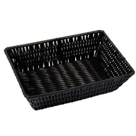 Brödkorg Korg svart flätad 19x26 cm
