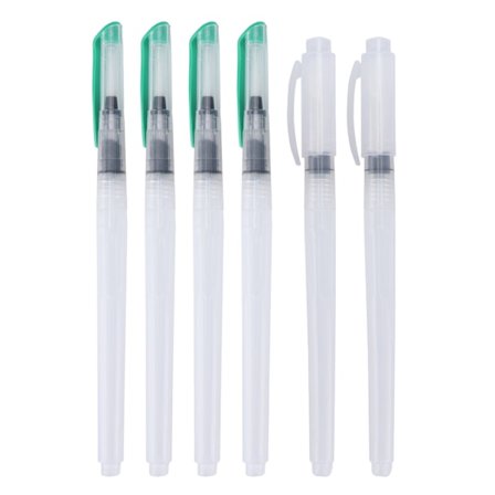 6 stk Vannpensel Penner Nylonhår Vannløselig Fargeblyant Maling Penselsett for Kalligrafi Maling