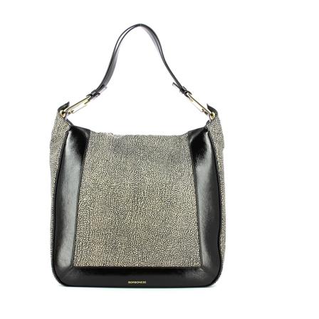 Borbonese, Shoulder Bags Grijs, Dames, Maat:ONE Size