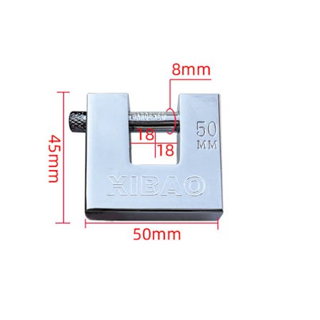 Schackel Slutare Kraftigt 50/70/90mm Stål Container Hänglås 4 Nycklar Säkert Lås