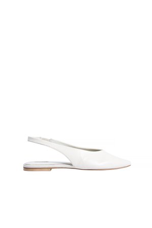 NA-KD Babies plates en cuir à bride arrière - Chaussures en cuir - Blanc - EU 37