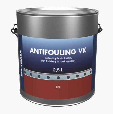 Bottenfärg kopparoxidbaserad röd 2 5 liter