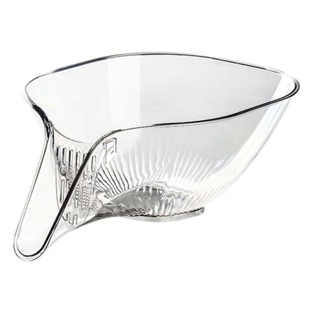 Klar Lang Avleder Dreneringskurv Gjenbrukbar Tørr Våt Separasjon Fruktskål for Fruktsalat