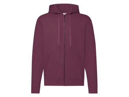 FRUIT OF THE LOOM Zip Hoodie vinröd 2XL - Lyreco - Yrkeskläder - Tröjor och Sweatshirts - Zip-tröjor