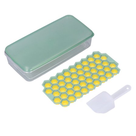 1,7L 47 Rums Isterningbakke med Ske til Hjemme- og Køkkenbrug