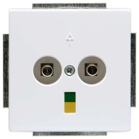 ABB Impressivo Potensialutjevningsuttak 2-veis Hvit, Strømbrytere & vegguttak