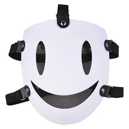 High Rise Invasion Killer Cosplay White Smile Mask Halloween Fancy Dress Up Karnevalsfest Kostym rekvisita