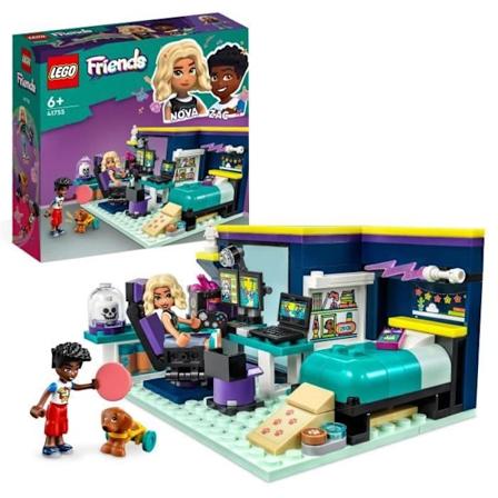 LEGO Friends 41755 Novan makuuhuone, peliaiheinen lelu ja mininukke Vit