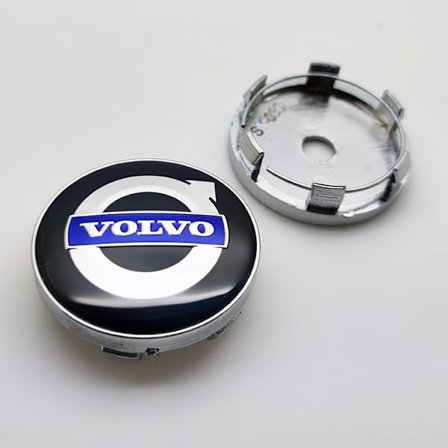 4 stk. 60 mm bilhjul navkapsler til Volvo