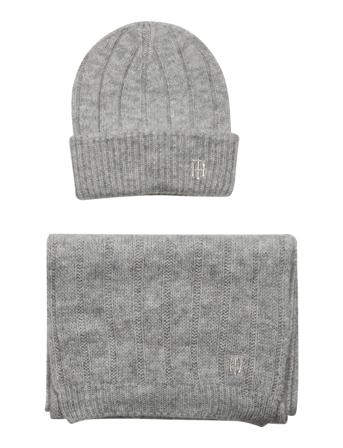 Timeless Scarf Beanie Gp Accessories Headwear Winter Scarves Grå Tommy Hilfiger
