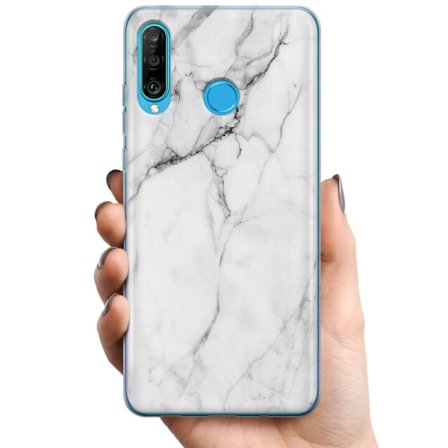 Yhteensopiva Puhelinkuori Huawei P30 lite Marmori