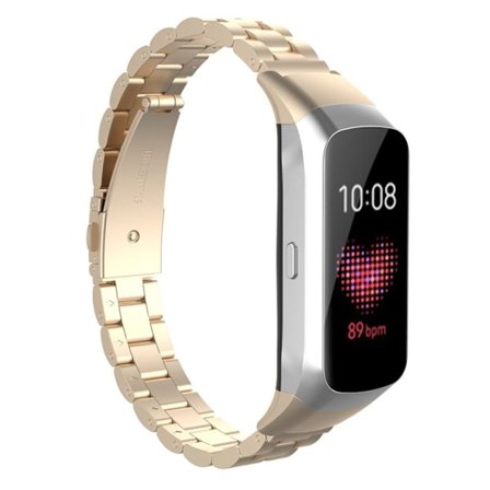 Samsung Galaxy Fit klockarmband i rostfritt stål - Guld