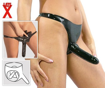 You2Toys: Latex Trusse med 3 Dildos - Vuxen.dk: For par