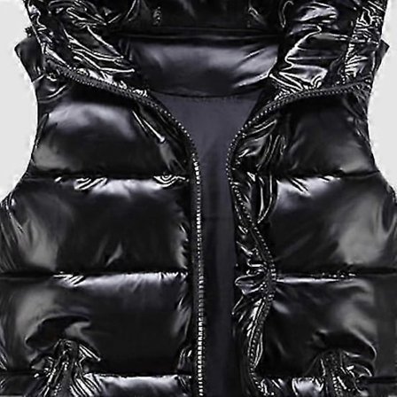Dame Vintervest Ensfarget Hette Varm Elastisk Kant Lommer Lys Farge Vattert Vest Waistcoat LGL