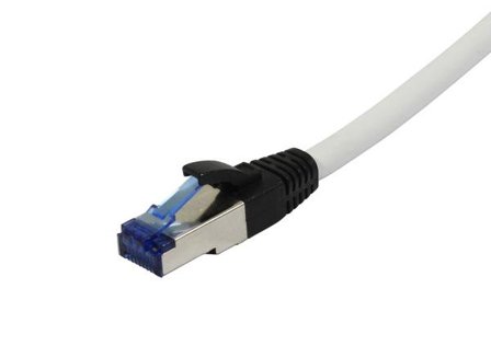 SYNERGY Patchkabel RJ45, CAT6A 500Mhz, 0,25m, weiss, S-STP(S/FTP), PUR(Superflex), Außen/Outdoor/Industrie, AWG26, Synergy 21
