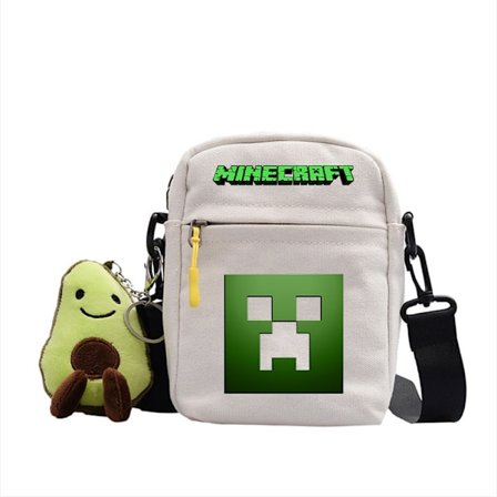 Minecraft Studenter Skuldertaske Casual Tegneserie Hvid ~ 4