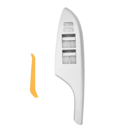 Bilvindusbryter Deksel Sølvfarget Armlene Glassheis Bryterpaneldeksel for Corolla 2007 til 2013 Venstre Front