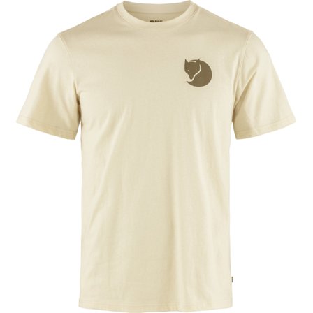 Fjällräven Men's Walk With Nature T-Shirt Top in Chalk White | Size: Medium, Organic Cotton