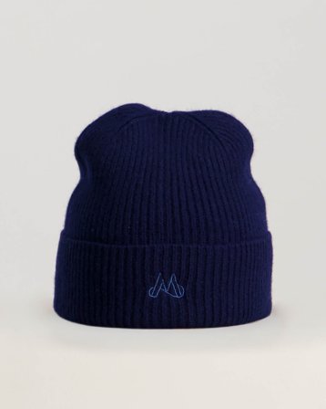 MAGGIORE Merino Wool Beanie Blå Mössor Kille - Kids Brand Store