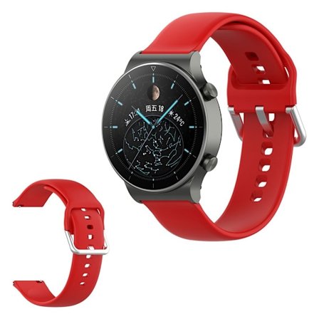 Universal comfortable silikone rem - rød Størrelse: L