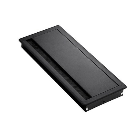 Kabelordnare Uttag Aluminiumlegering Skrivbordsgenomföring Med Borste Kabelorganiseringsport