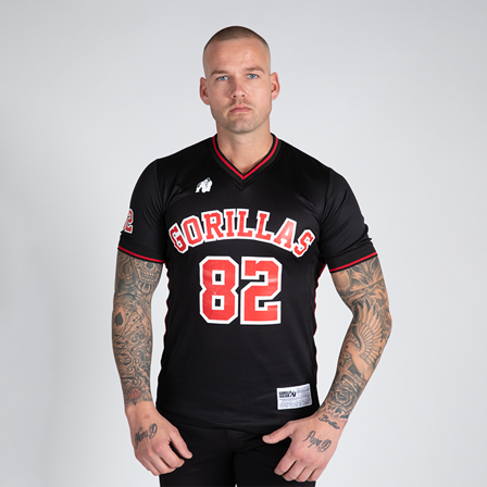 Gorilla Wear San Mateo T-Shirt, Black/Red