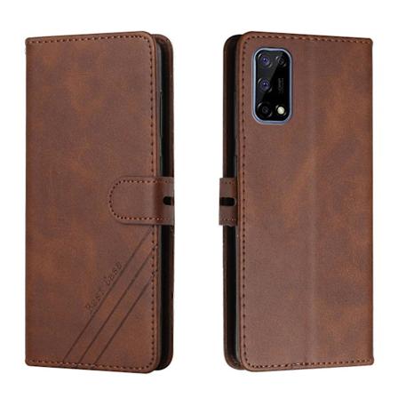 Oppo Realme 7 5G -lompakko-kotelo, 3 korttipaikkaa ID-korttien s ilytykseen, PU-nahkainen k nt kuori
