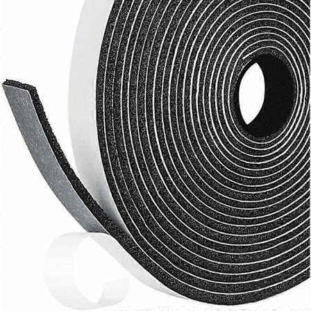 Selvklebende tetningslist for isolering av dør, vindu og klimaanlegg, 3 ruller X 12mm X 3mm X 5m, multifunksjonell tetningslist i mykt støtdempende 