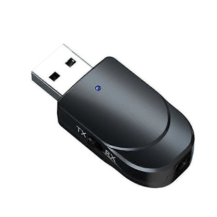 Bluetooth 5.0 Stereo Ljudsändare Mottagare USB 3.5mm AUX Adapter för TV PC