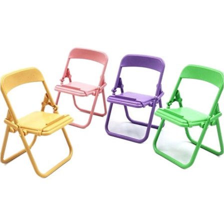 Kreativ Telefonholder - Foldbar - Bordmodel - Macaron Farve - Skammel Stand - Ornament - Bærbar Lazy Stand - 5 Stykker