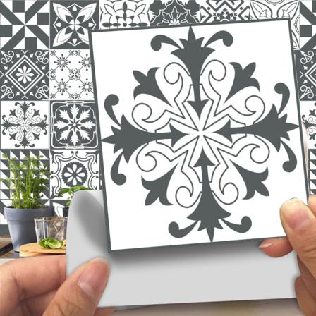 20st 3d Blomma Kakel Klistermärke Självhäftande Heminredning 5# 10x10cm