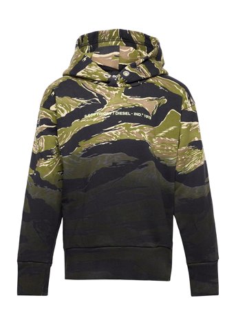 Salbytigercam Over Sweat-Shirt Green Diesel