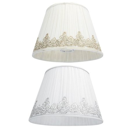 2 moderne lampeskærme med blonde stof, stue tilbehør KLB