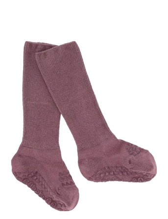 GoBabyGo Non-Slip Socks - Bamboo - Purple - 27/30
