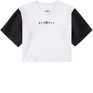 MM6 Maison Margiela White Branded Color-blocked T-Shirt 6 Years - Tops - 6 years - White