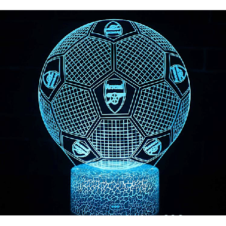 Fodboldgaver til drenge Fodbold 3D Illusion Lampe Fodbold 3D Natlys Gave til Drenge Piger
