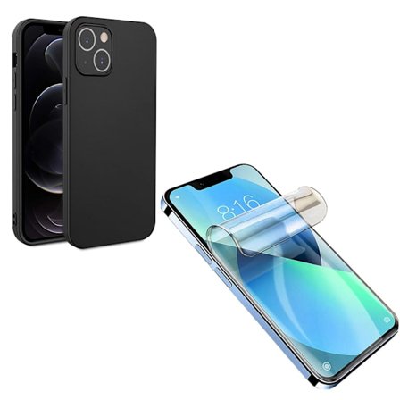 Skal + Skärmskydd, komplett skyddspaket för iPhone 14