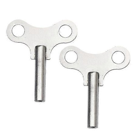 2 stk. Stål Klokkenøkkel Metall Klokkenøkkel Robust Klokkeverktøy Opptrekkskjedereparasjonsverktøy For Hjem Butikk Klokke (sølv, Lengre Mønster)