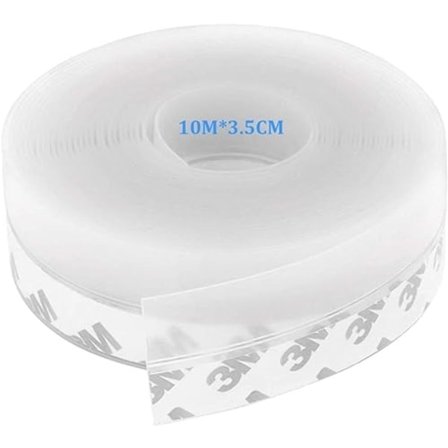 Transparent selvklæbende silikone tætningsliste vindtæt 3,5 cm 3.5_ NN