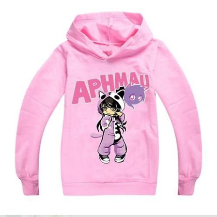 Børn Drenge Piger Aphmau Hoodie Langærmet Topper Sweatshirt Trøje Pink