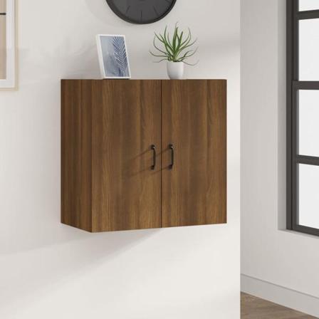 Vidaxl Väggskåp Brun Ek 60x31x60 Cm Konstruerat Trä Brun